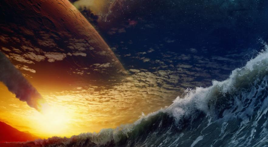 Recrean el tsunami provocado por el asteroide que mató a los dinosaurios 