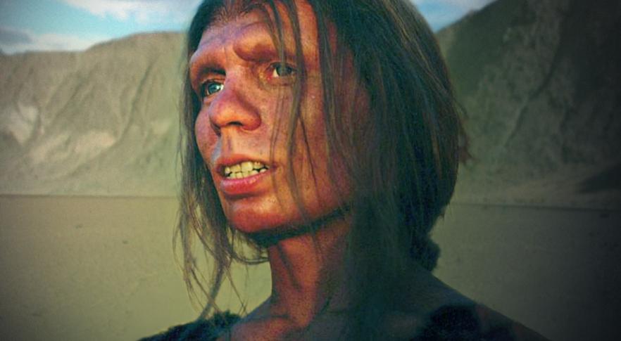 Reconstrucción del rostro de una mujer neandertal.
